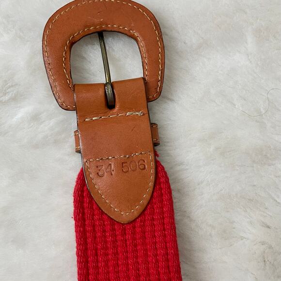 Lands’ End Leather and Canvas Belt main image 8